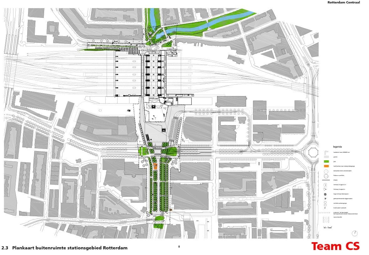 Rotterdam central station kart