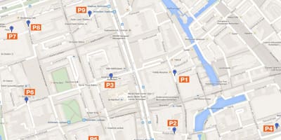 Kart av Rotterdam parkering soner 