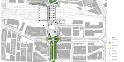 Rotterdam central station kart