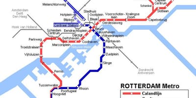 Rotterdam offentlig transport kart