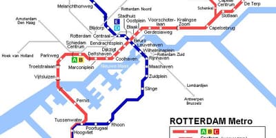 Ret Rotterdam trikk kart